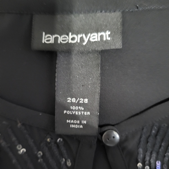 Lane Bryant Sheer Blouson Top - Picture 7 of 7